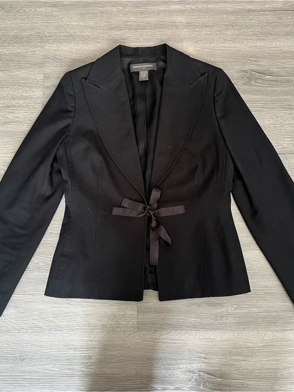 Banana Republic Black Tie-Waist Women's Blazer